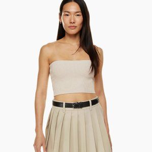 ✨ NWOT Light Blue Babaton Sculpt Knit Cropped Tube Top | Aritzia